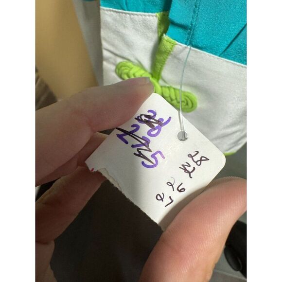 Bob Mackie Wear Art Silk Blouse and Tank Top Set 2X Mandarin Collar Tulip Print - Picture 6 of 10